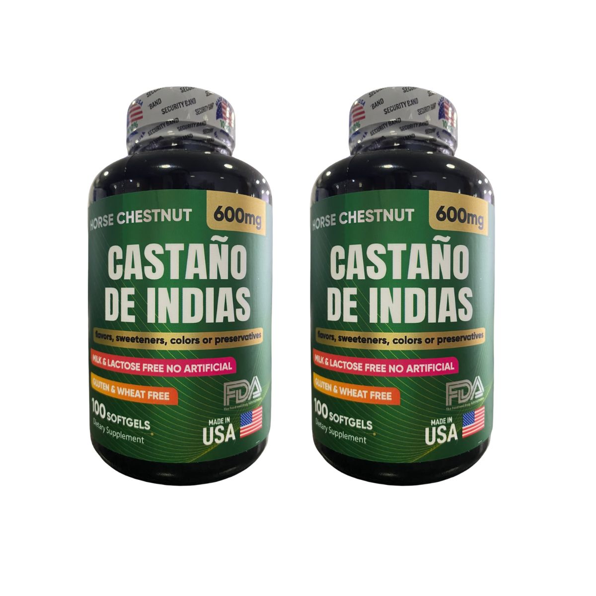 Castaño de Indias 600 mg x100 Softgels con Caléndula - Envío Gratis