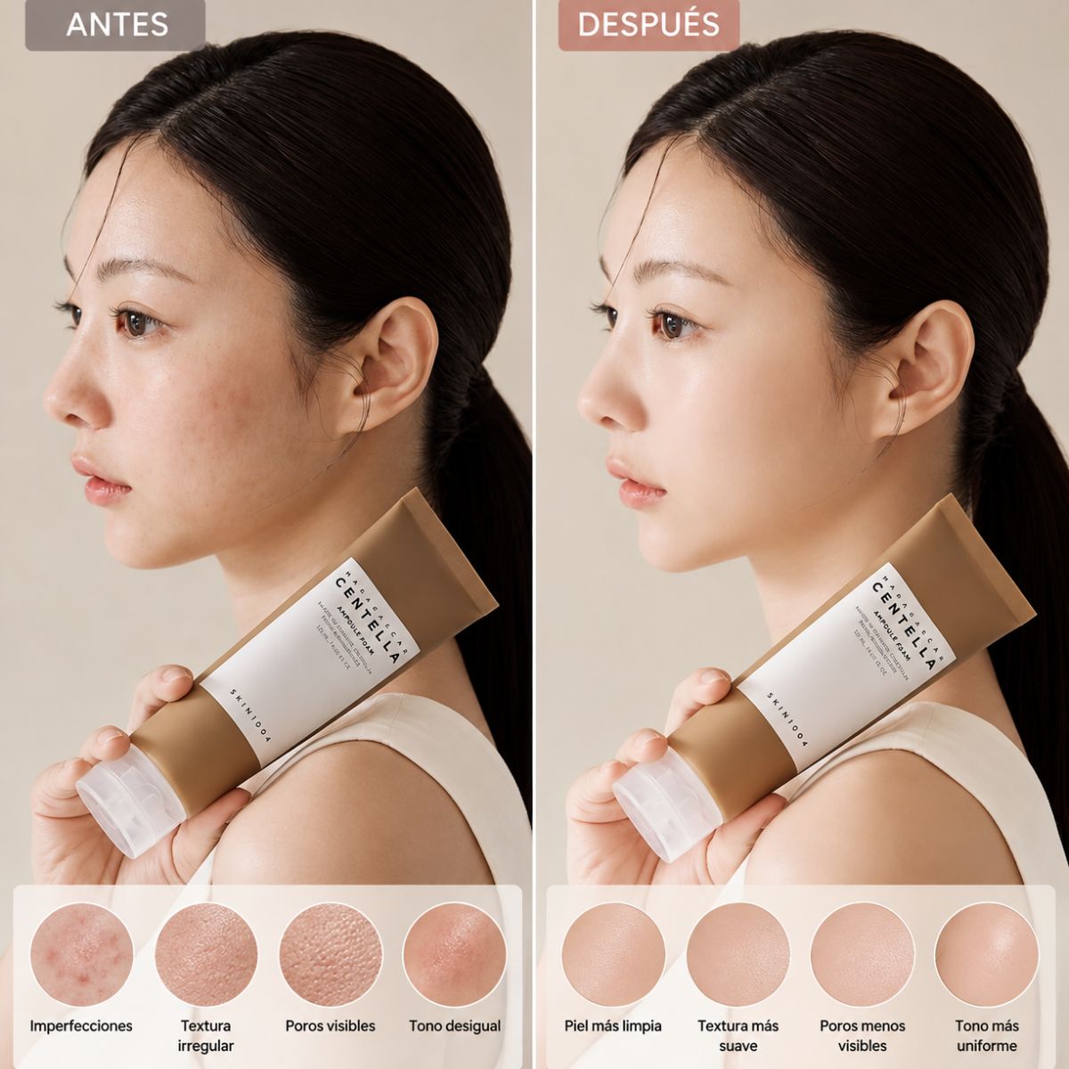 Skin1004 Centella Ampoule Foam Espuma Limpiadora con Centella Asiática