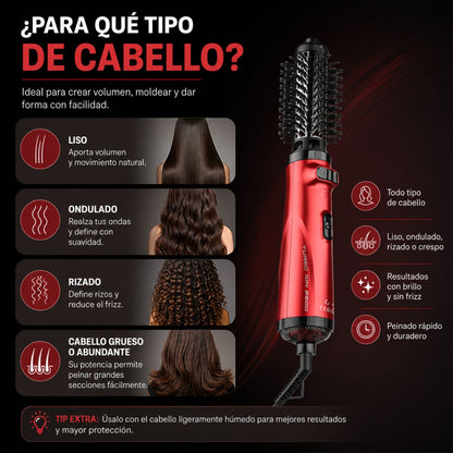 Cepillo Secador Gamma Turbo Ion 2600 profesional ionico multifuncion  cabello rapido brillo