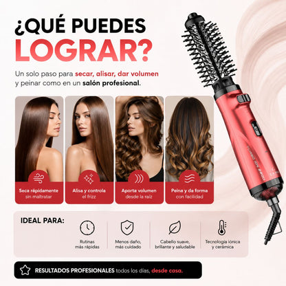 Cepillo Secador Gamma Turbo Ion 2600 profesional ionico multifuncion  cabello rapido brillo