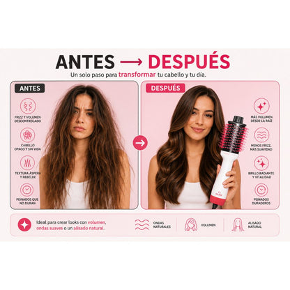 Cepillo Secador Glamour Ion Gamma