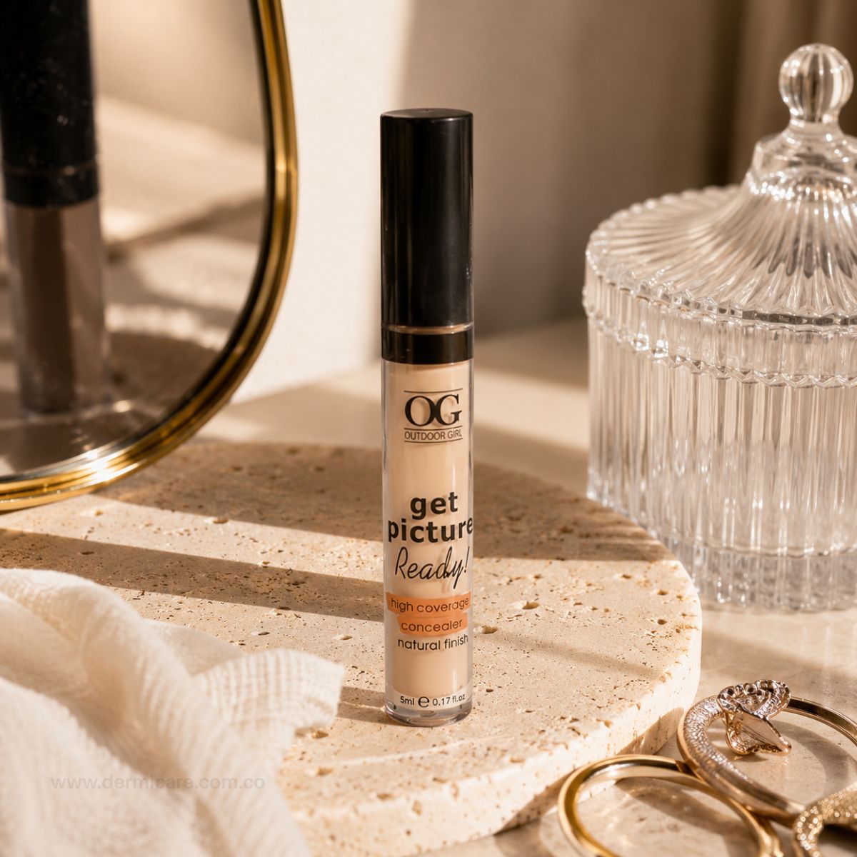 Corrector de Ojeras OG Colombia maximo cubrimiento niacinamida ilumina pigmentacion sin marcar lineas