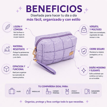 Cosmetiquera Lilo Anik estuche maquillaje viaje organizado