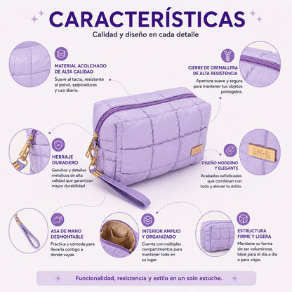 Cosmetiquera Lilo Anik estuche maquillaje viaje organizado