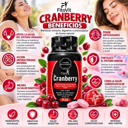 Cranberry FitoVit x60 capsulas arandano rojo salud urinaria antioxidante suplemento Colombia