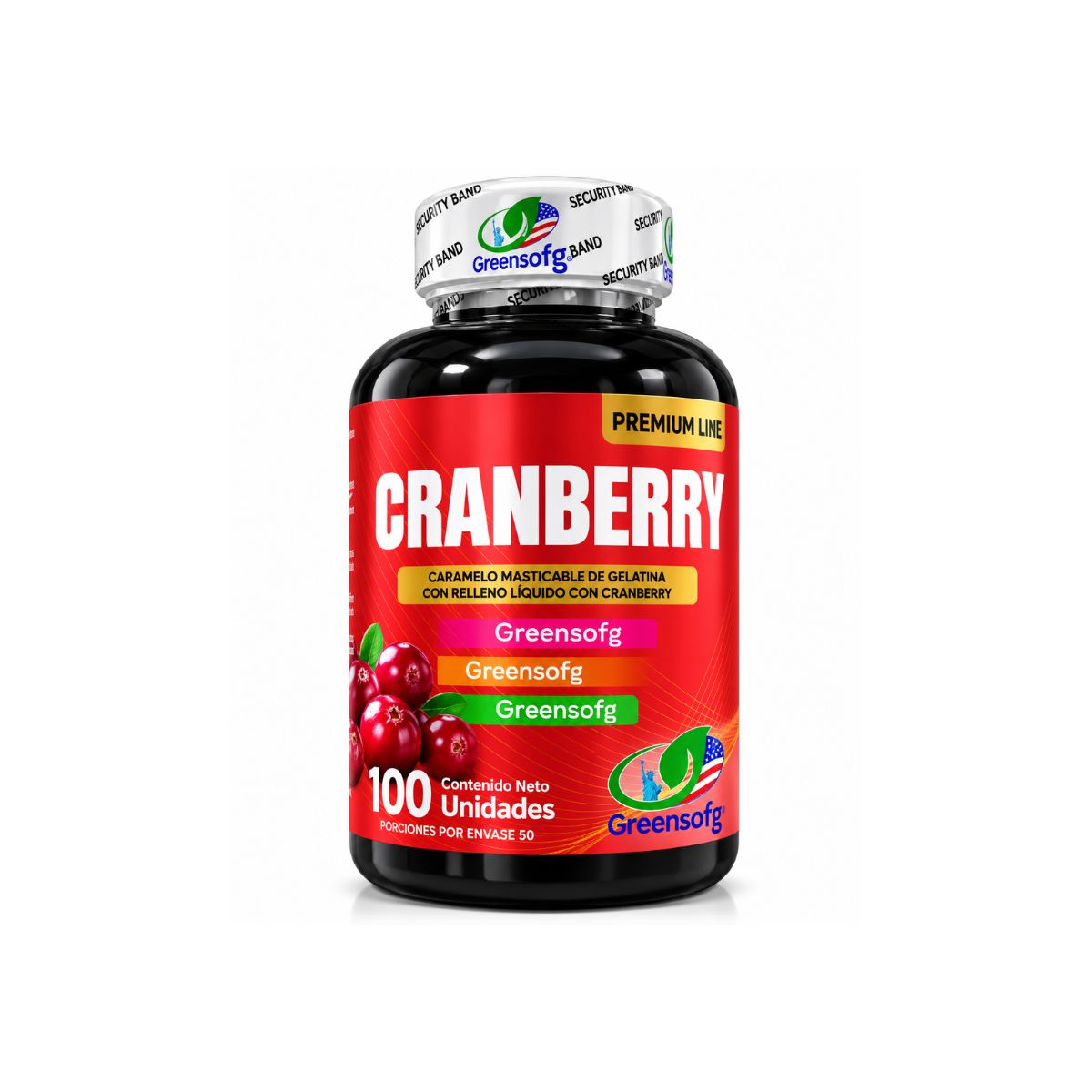Cranberry Greensofg 1000 mg x100 Cápsulas Blandas · Arándano Rojo