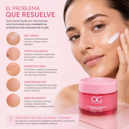 Crema Hidratante Niacinamida OG Colombia facial vitamina B3 poros manchas tono uniforme hidratacion