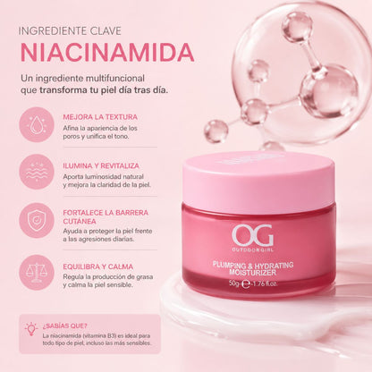 Crema Hidratante Niacinamida OG Colombia facial vitamina B3 poros manchas tono uniforme hidratacion