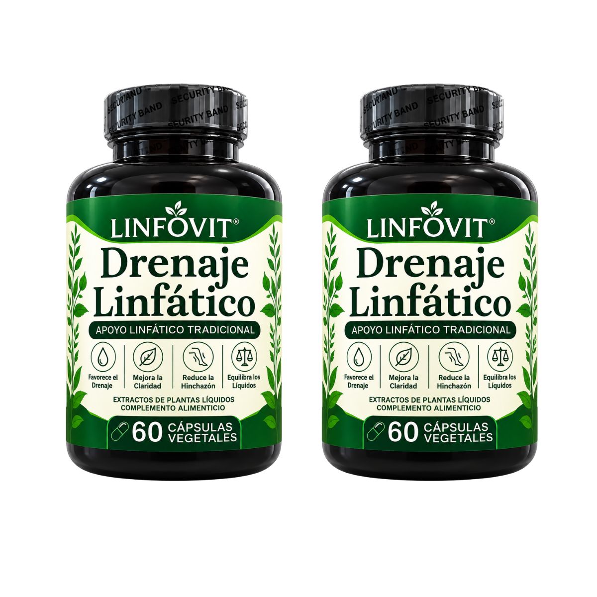Drenaje Linfático x60 Cápsulas Vegetales con Extractos de Plantas - Envío Gratis