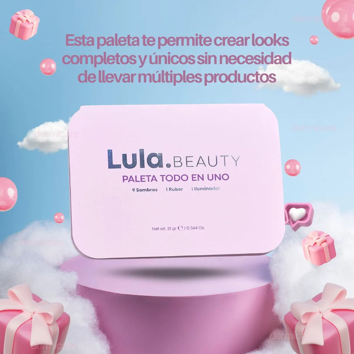 Mascarilla Arroz Exfoliante Facial Paleta Sombras 9en1