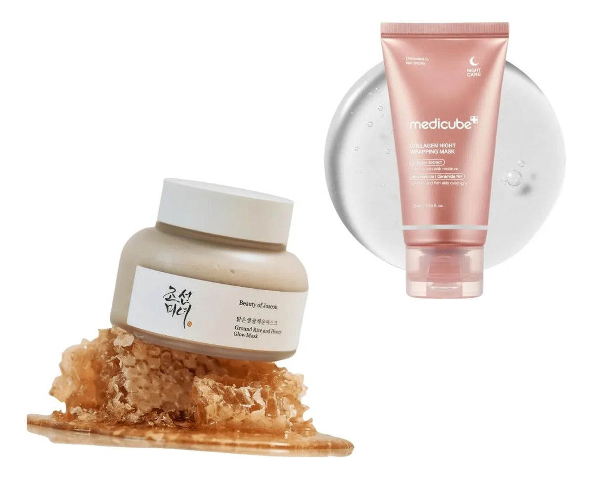 Mascarilla Arroz Exfoliante Facial Collageno Mask