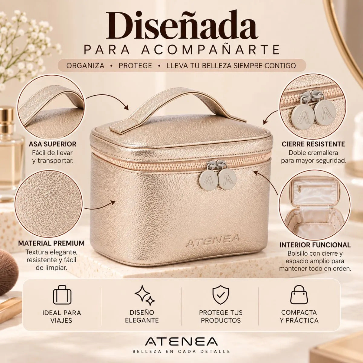 Mascarilla Arroz Exfoliante Facial Cosmetiquera Gold