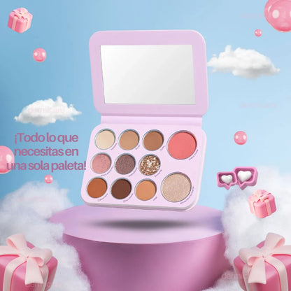 Mascarilla Arroz Exfoliante Facial Paleta Sombras 9en1