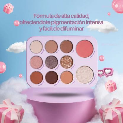 Mascarilla Arroz Exfoliante Facial Paleta Sombras 9en1
