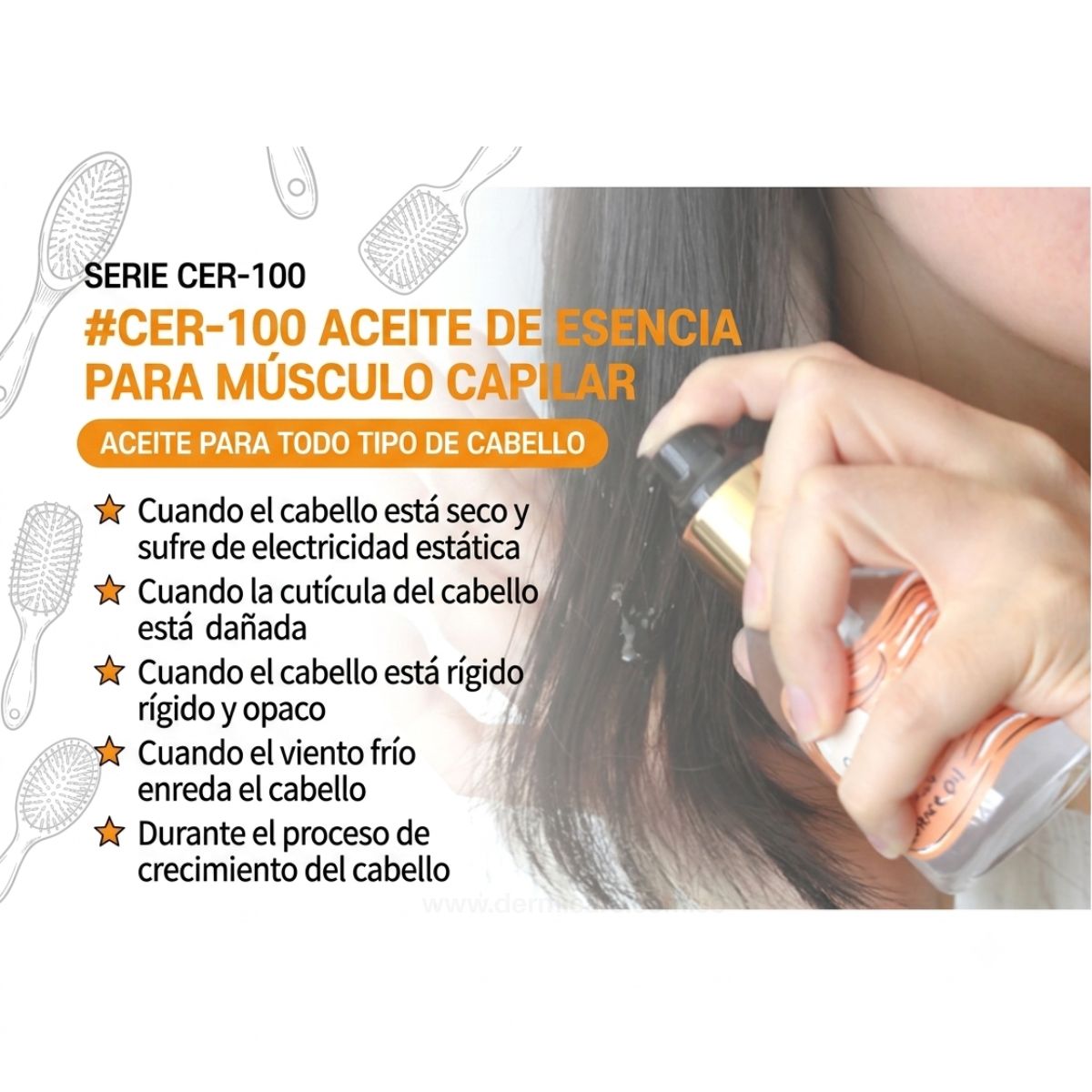 Elizavecca Cer-100 Hair Muscle Essence Oil esencia capilar coreana ceramidas keratina cabello dañado