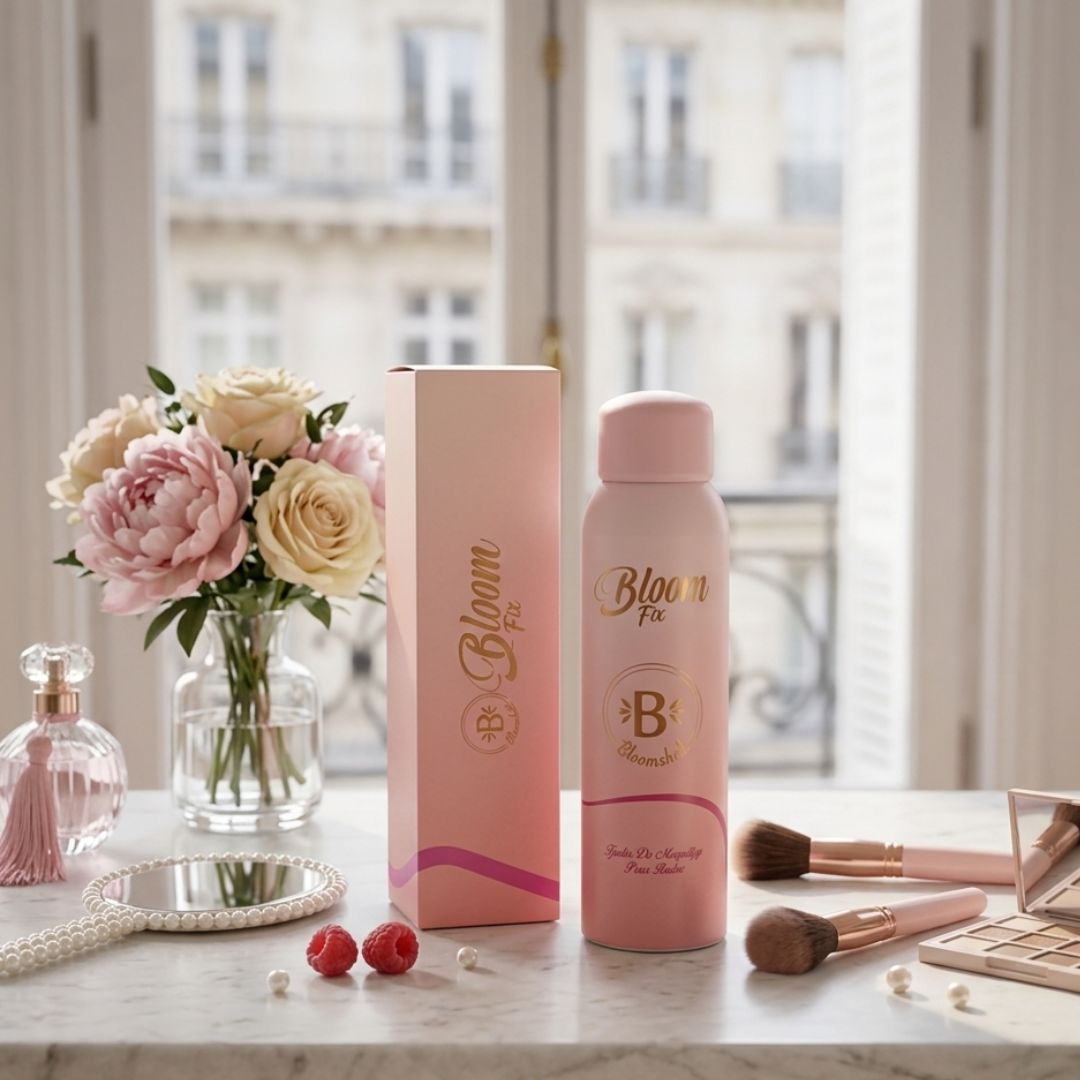 Spray fijador de maquillaje en aerosol Bloomshell.