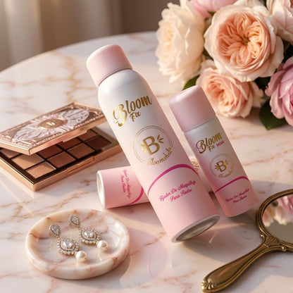 Spray fijador de maquillaje en aerosol Bloomshell.
