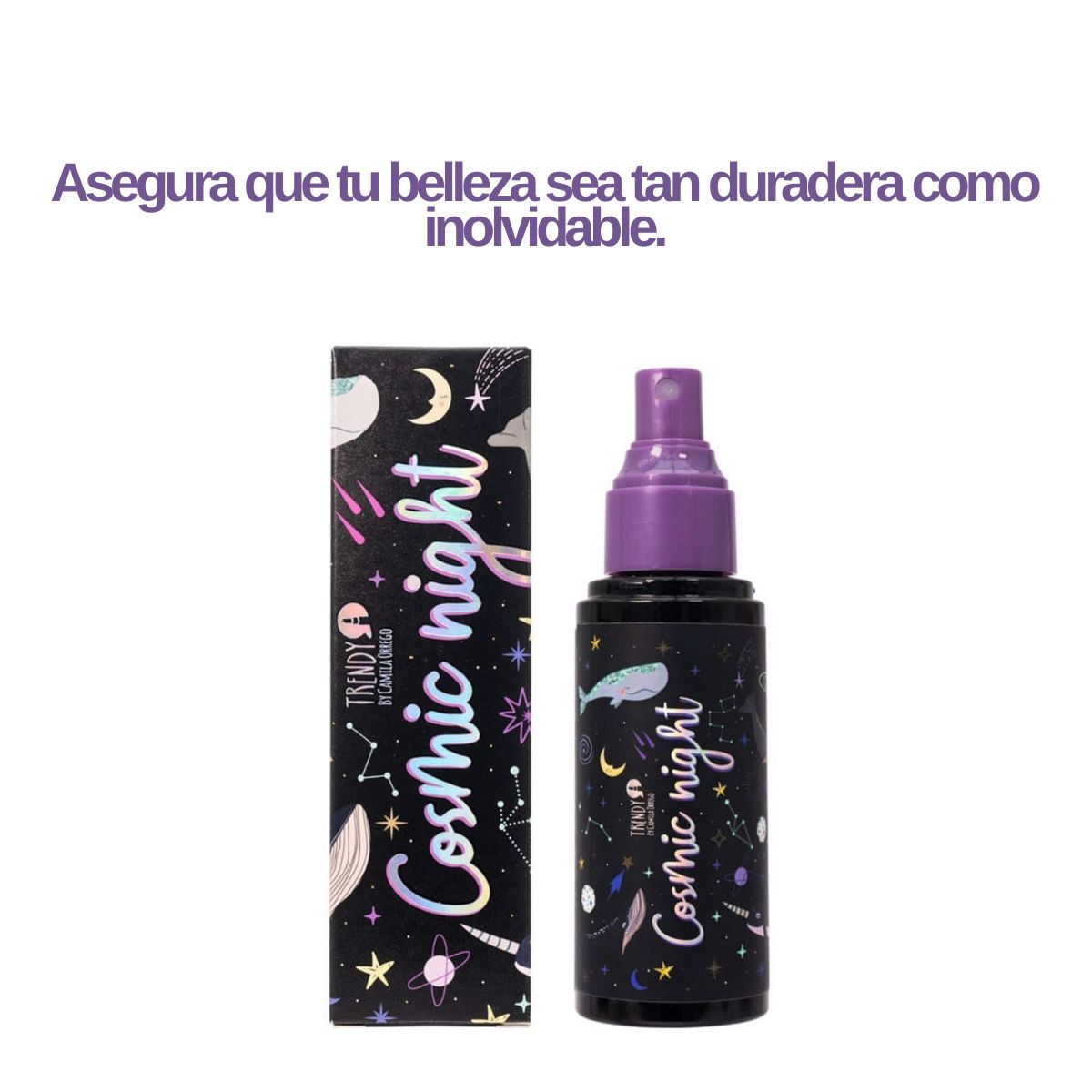 Fijador de maquillaje en spray Trendy Cosmic Night