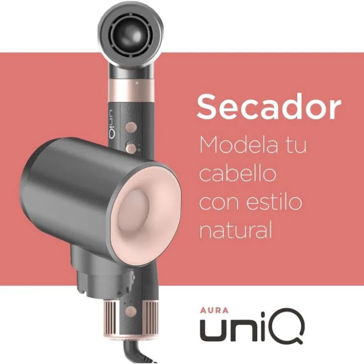 Resultado cabello con UniQ Aura Gama Italy ondas definidas brillo ionico profesional casa