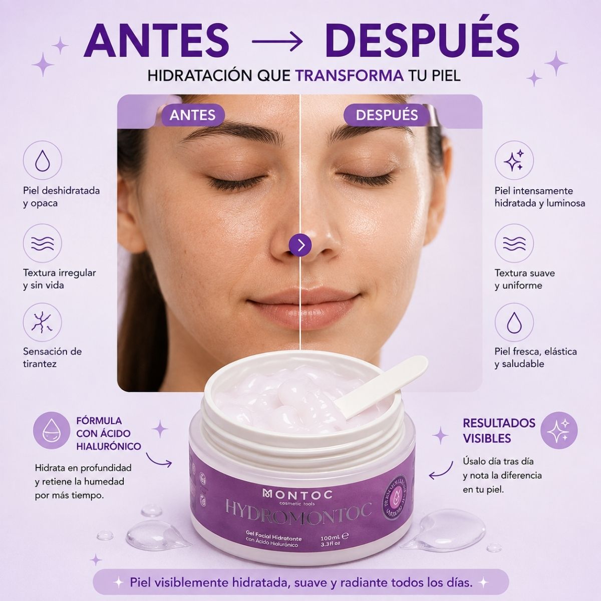 Hydromontoc Gel Facial Hidratante Montoc