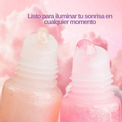 Gloss de labios con llavero Trendy estilo hippie chic