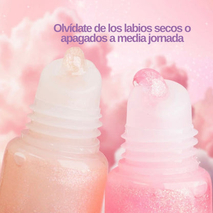 Gloss de labios con llavero Trendy estilo hippie chic