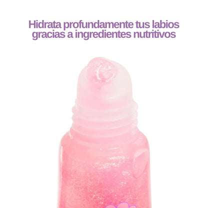 Gloss de labios con llavero Trendy estilo hippie chic