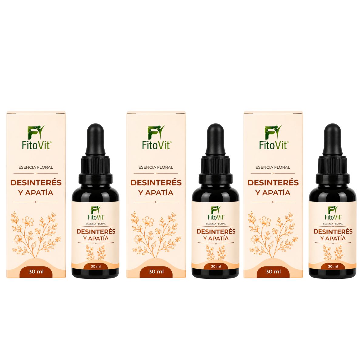 Esencia Floral Desinterés y Apatía 30 ml • FitoVit • 6 Flores Silvestres • Bienestar Emocional