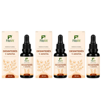 Esencia Floral Desinterés y Apatía 30 ml • FitoVit • 6 Flores Silvestres • Bienestar Emocional