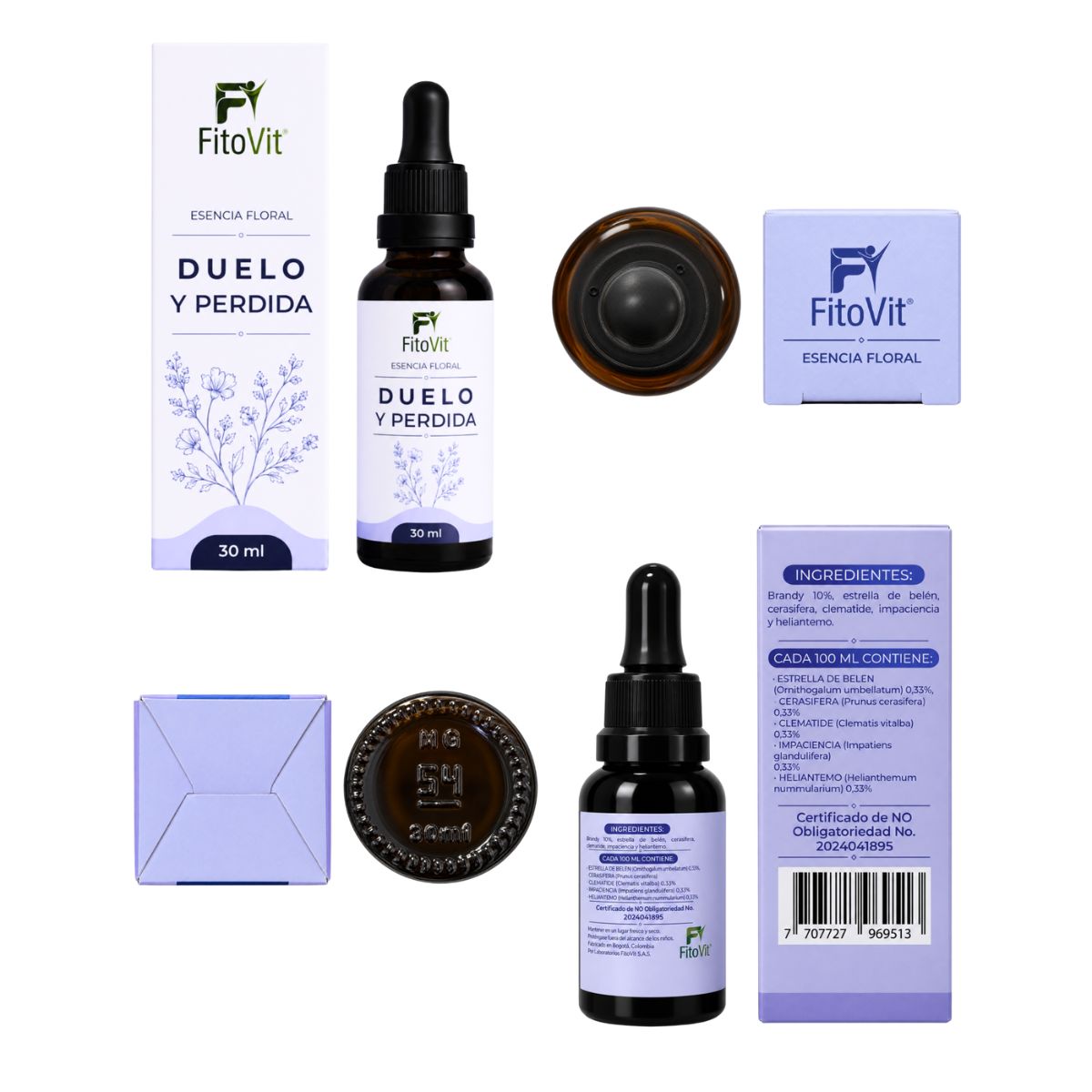 Esencia Floral Duelo y Pérdida FitoVit • 30 ml Gotero • Bienestar Emocional