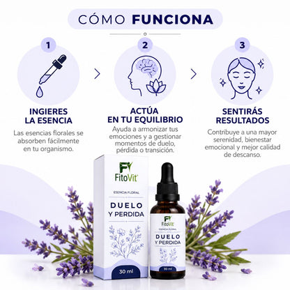 Esencia Floral Duelo y Pérdida FitoVit • 30 ml Gotero • Bienestar Emocional