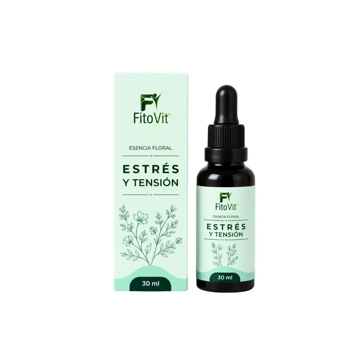 Esencia Floral Estrés y Tensión FitoVit 30 ml gotero — 8 flores silvestres para calma y bienestar emocional Colombia