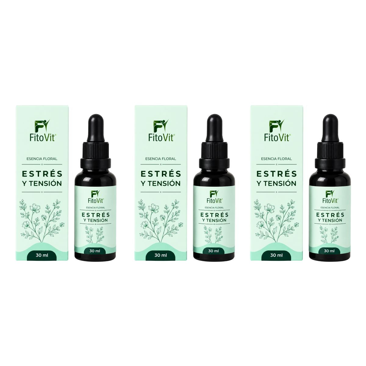 Esencia Floral Estrés y Tensión FitoVit 30 ml gotero — 8 flores silvestres para calma y bienestar emocional Colombia