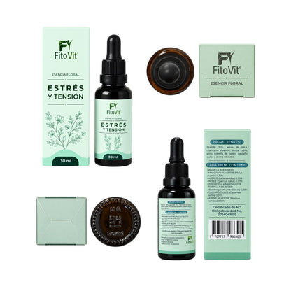Esencia Floral Estrés y Tensión FitoVit 30 ml gotero — 8 flores silvestres para calma y bienestar emocional Colombia