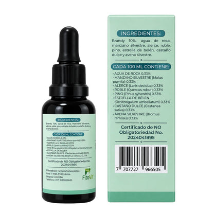 Esencia Floral Estrés y Tensión FitoVit 30 ml gotero — 8 flores silvestres para calma y bienestar emocional Colombia