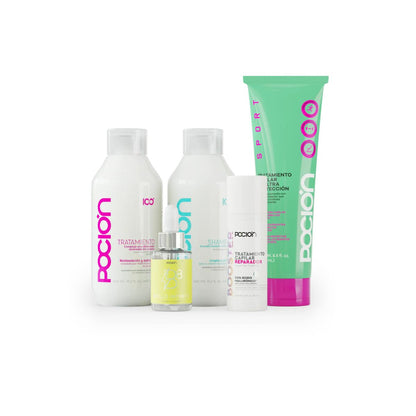 Kit Proteccion Deportiva La Pocion cuidado capilar deportistas sudor casco sol cabello sano entrenamiento