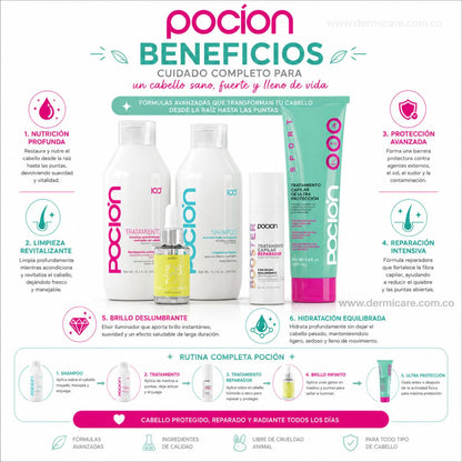 Kit Proteccion Deportiva La Pocion cuidado capilar deportistas sudor casco sol cabello sano entrenamiento