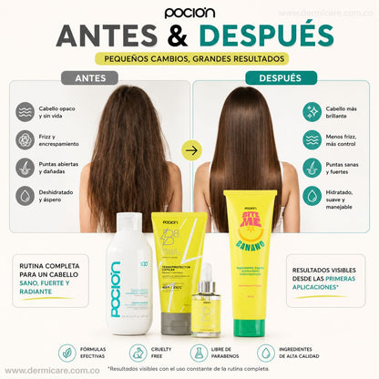 Kit Secado Ondas Sonadas La Pocion tratamiento capilar colombiano ondas definidas brillo sin frizz calor