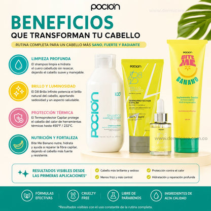Kit Secado Ondas Sonadas La Pocion tratamiento capilar colombiano ondas definidas brillo sin frizz calor
