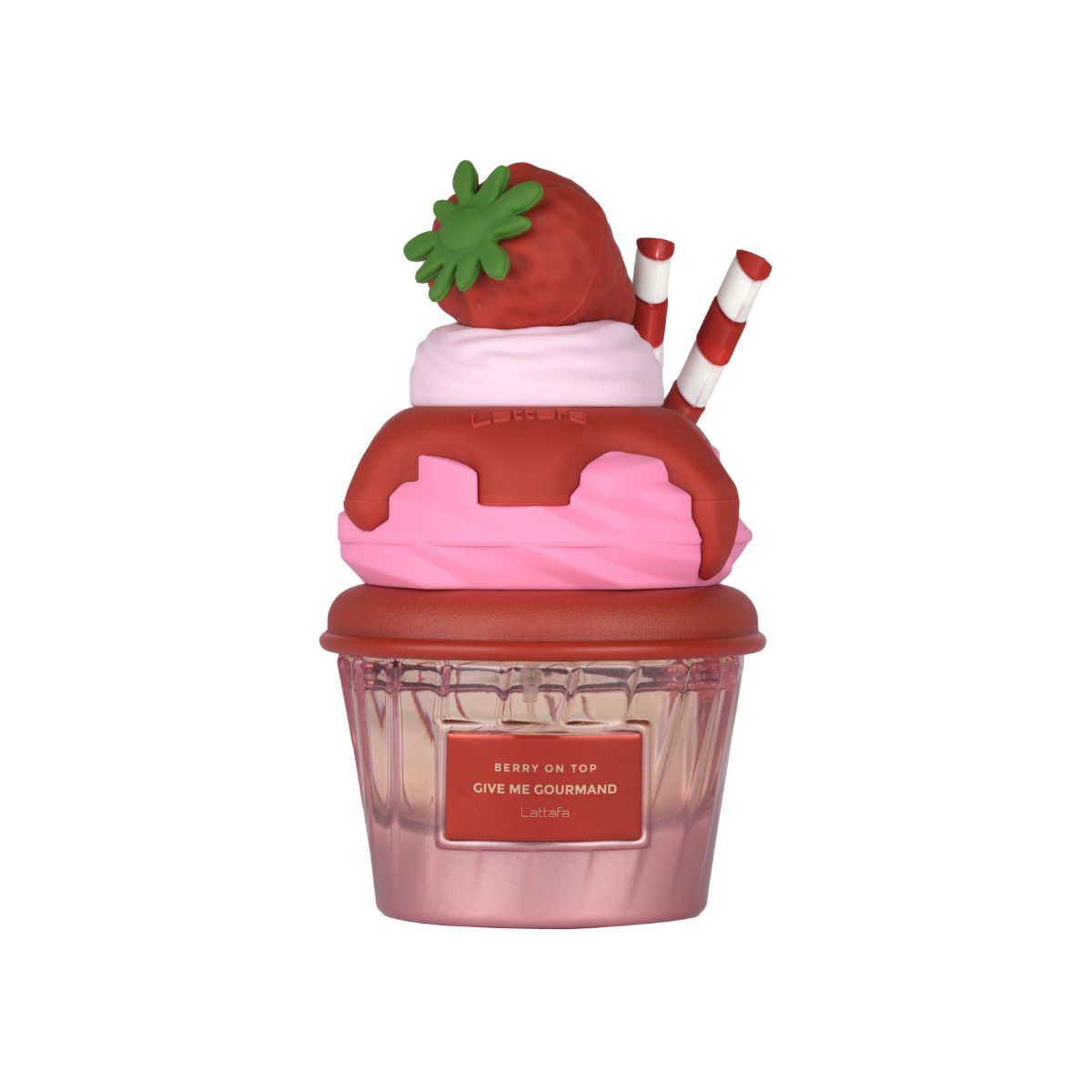Perfume Lattafa Berry On Top EDP frutal gourmand fresa chantilly mermelada flores blancas vainilla
