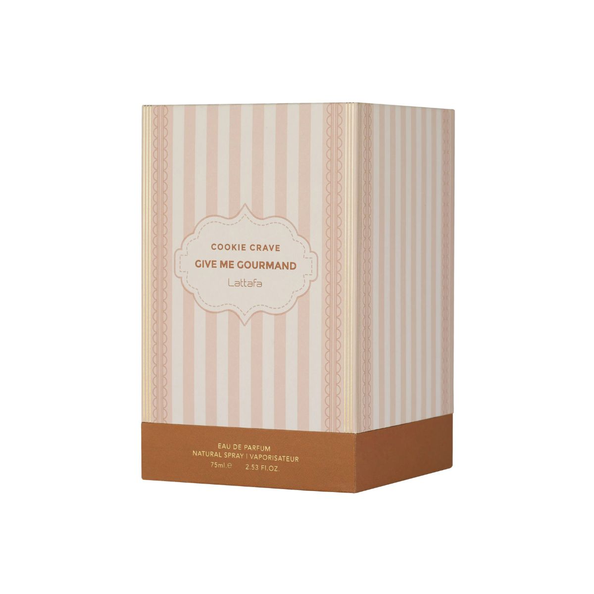 Perfume Lattafa Cookie Crave EDP gourmand galleta manteca cacao vainilla nata sandalo