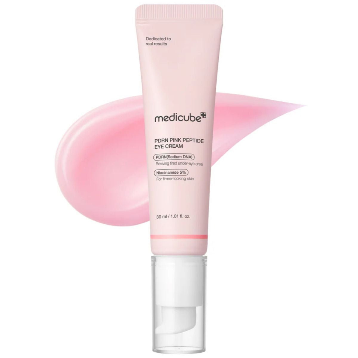 PDRN Pink Peptide Eye Cream Medicube crema contorno ojos coreana ojeras peptidos ADN salmon