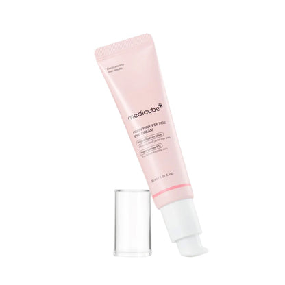 PDRN Pink Peptide Eye Cream Medicube crema contorno ojos coreana ojeras peptidos ADN salmon