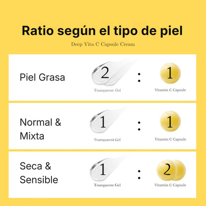 Deep Vita C Capsule Cream Medicube crema vitamina C encapsulada iluminadora K-Beauty antimancha