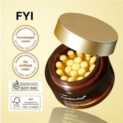 Deep Vita C Capsule Cream Medicube crema vitamina C encapsulada iluminadora K-Beauty antimancha