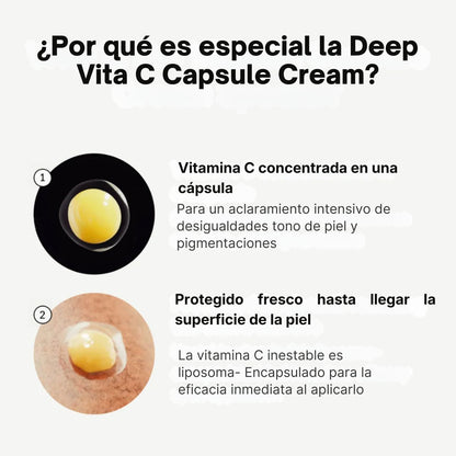 Deep Vita C Capsule Cream Medicube crema vitamina C encapsulada iluminadora K-Beauty antimancha