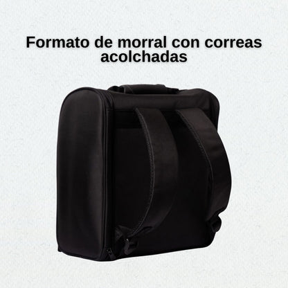 Morral organizador profesional para maquillaje Atenea color negro