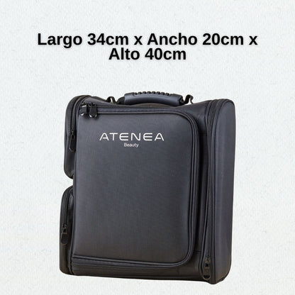 Morral organizador profesional para maquillaje Atenea color negro