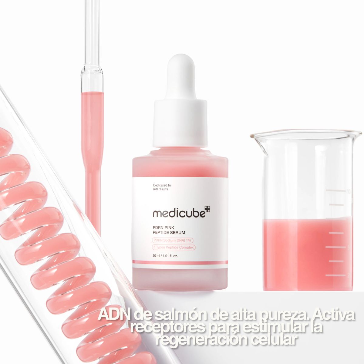 PDRN Pink Peptide Serum Medicube suero coreano regeneraor con ADN de salmón y péptidos
