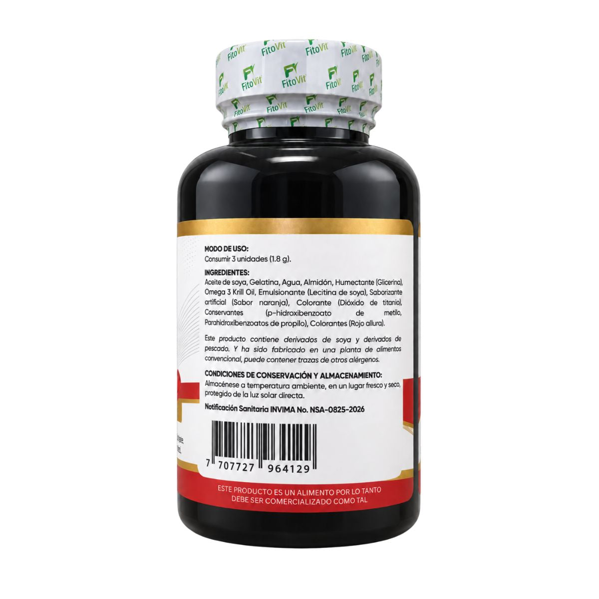 Omega 3 Krill Oil FitoVit x100 Softgel: EPA + DHA para Corazón, Cerebro y Visión
